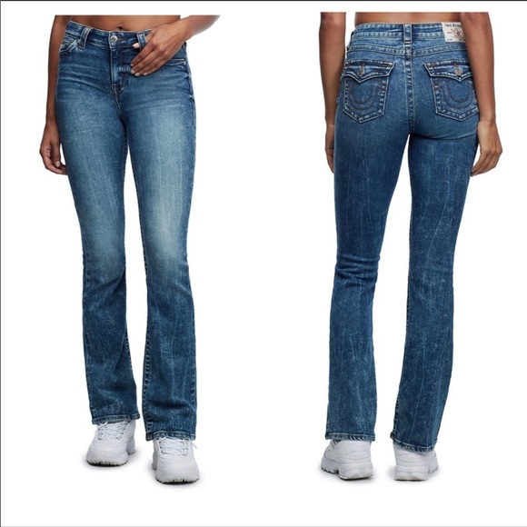 True Religion Denim - True Religion Faded Boot Cut Wash Flare Jeans 29